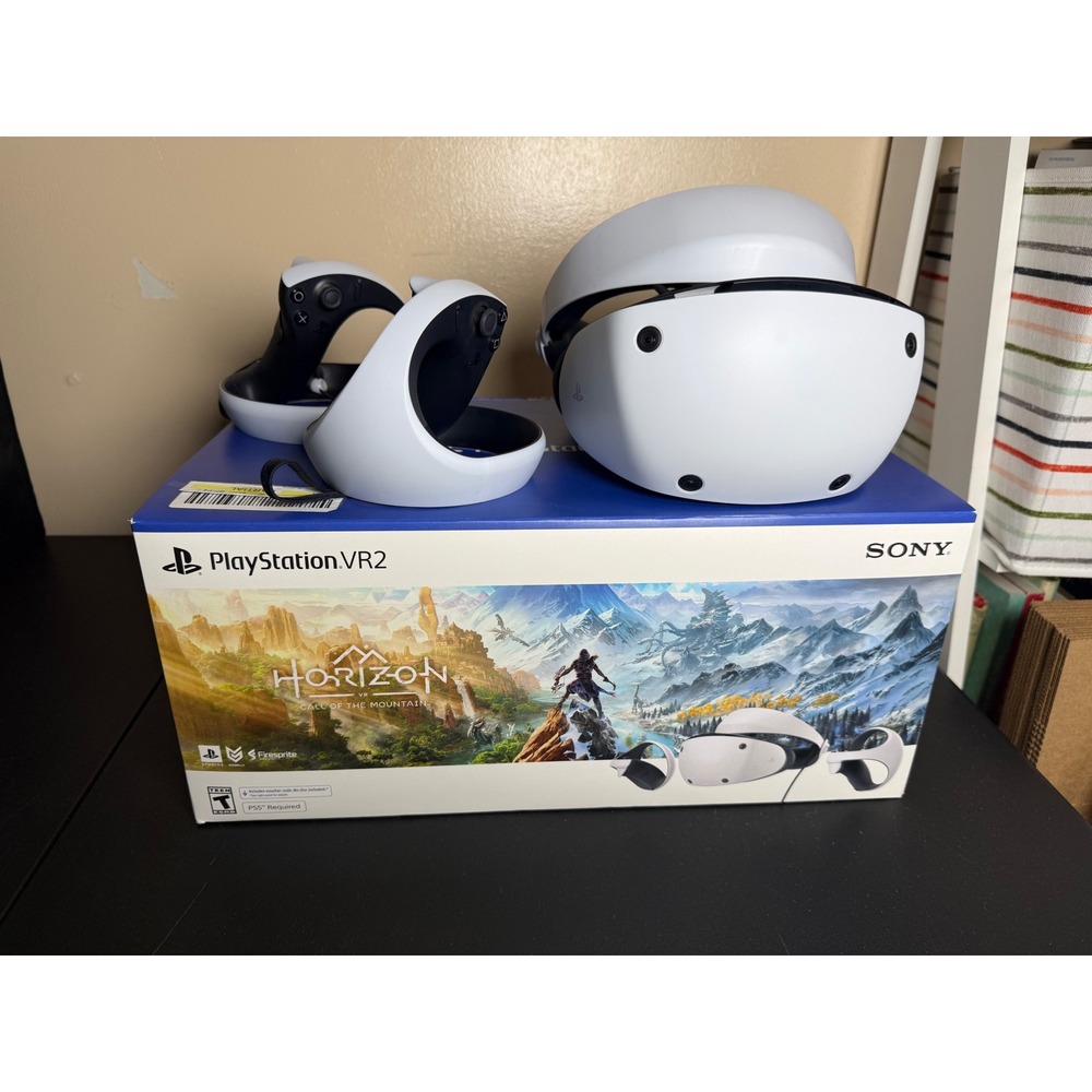 Sony PlayStation VR2 PS5 Virtual Reality Headset Sense Controllers CFI-ZVR1 Box